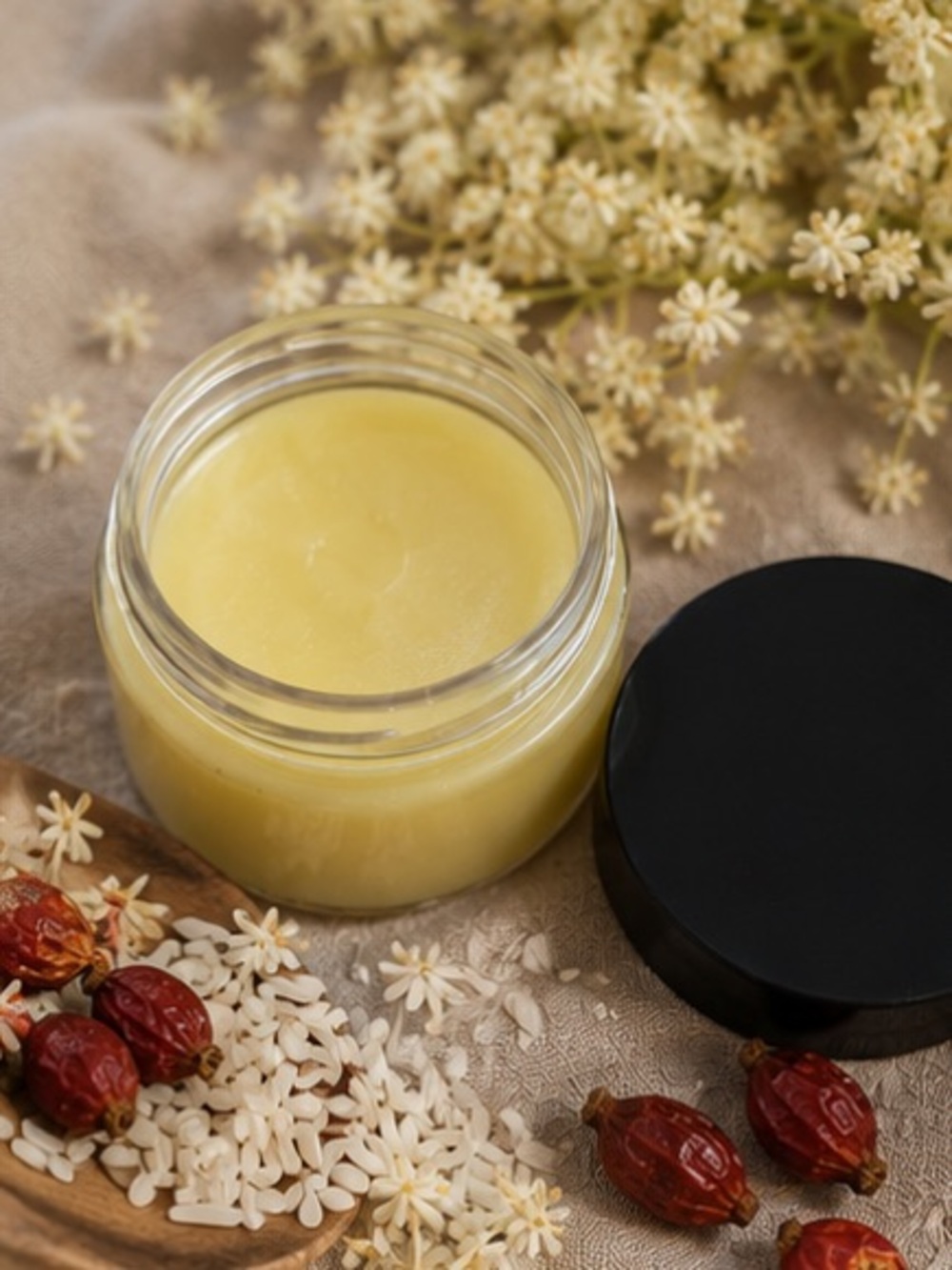 Orchid & Vine The Balm Skincare Moisturizer Elderflower Rice & Sweet Almond Oil